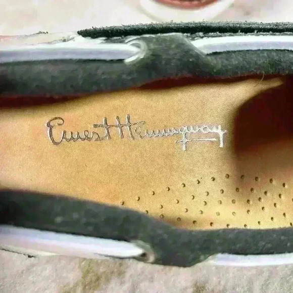 ERNEST HEMINGWAY Boat Dock Casual Shoe Green White Leather Suede Men Size 9 main image 14